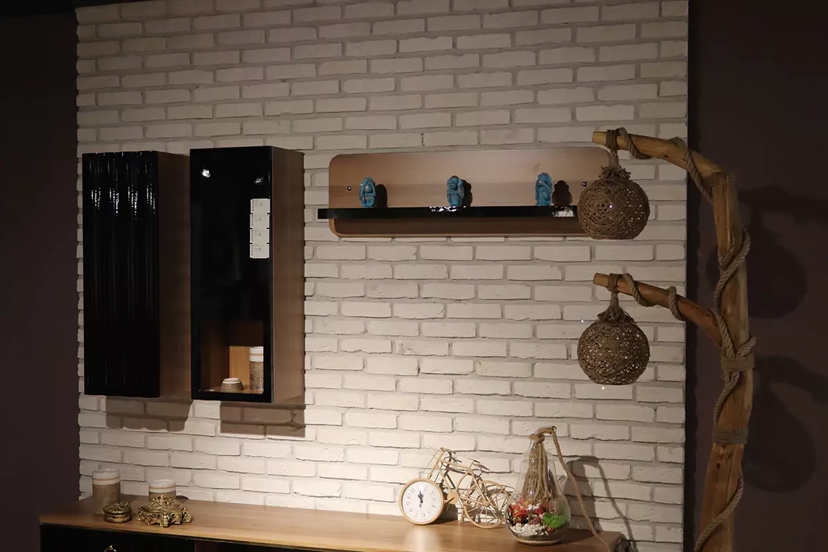 İç mekânda modern dekoratif tuğla tasarımları