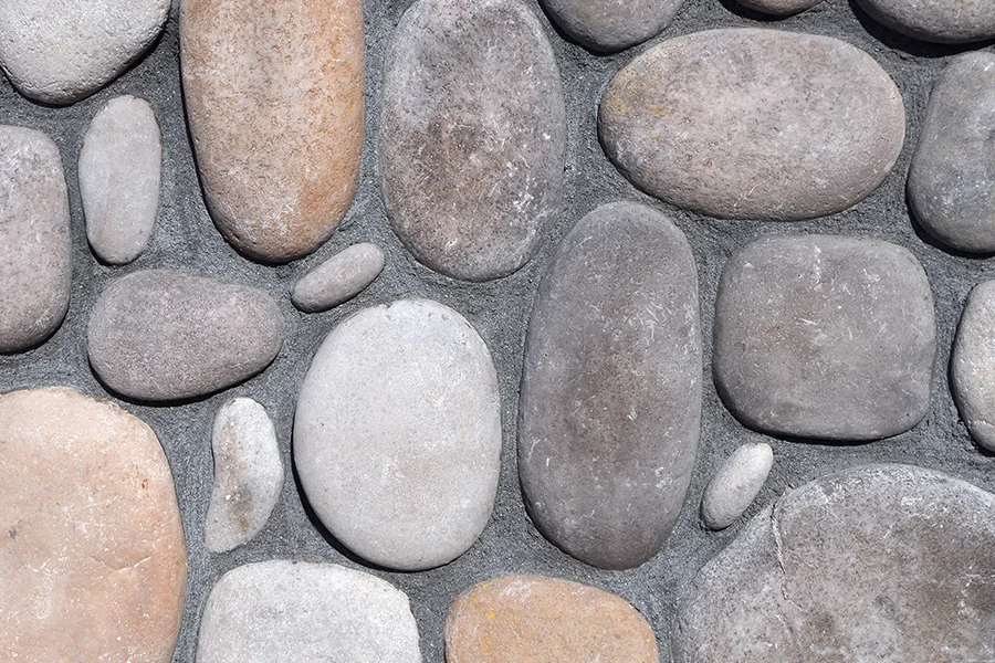 River Dekoratif Taş — Gri renk varyantı