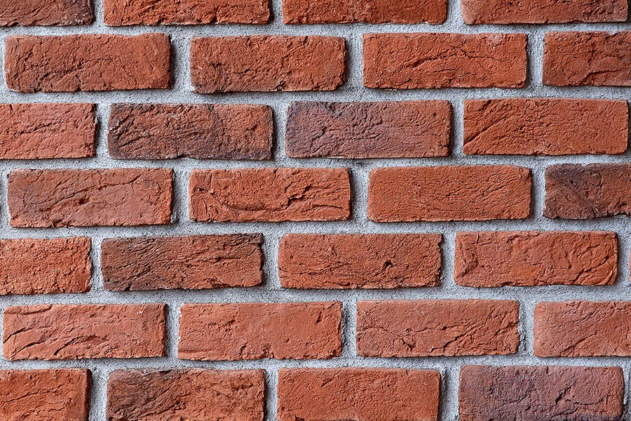 Thin Old Brick Dekoratif Tuğla — Kırmızı renk varyantı