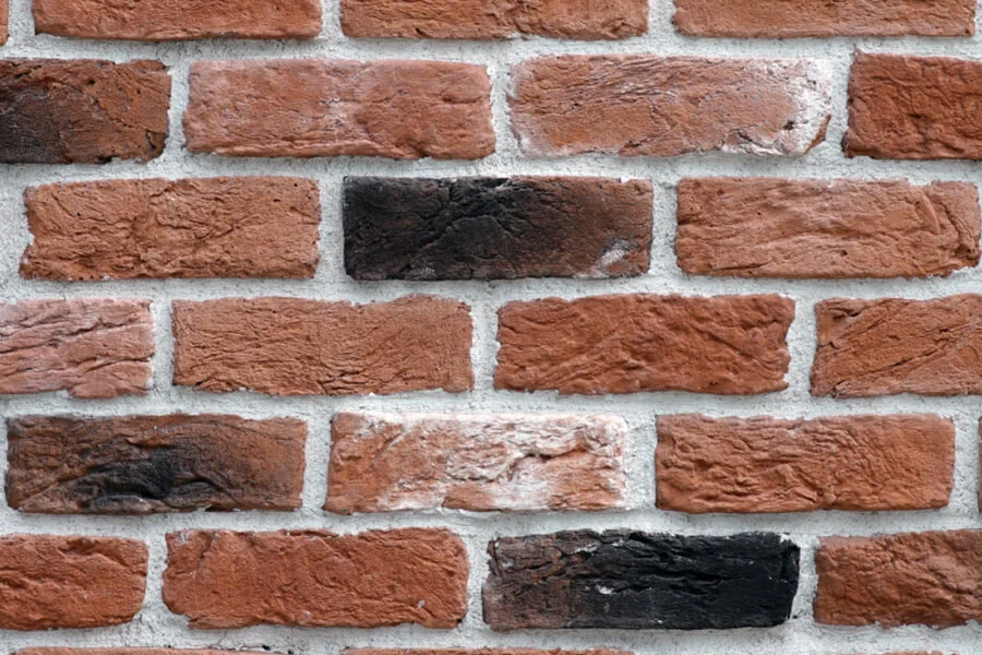 Thin Old Brick Dekoratif Tuğla — Karışık renk varyantı